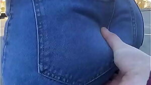 Mom Big Soft Ass Being Groped In Jeans